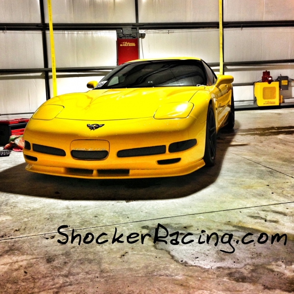 Toms Corvette in a Hanger at the Half Mile Shootout_3
