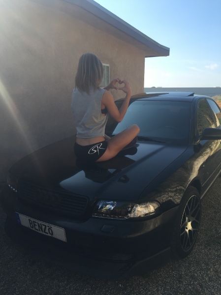 Zelanna Sessions with her 1999 Audi A4_5