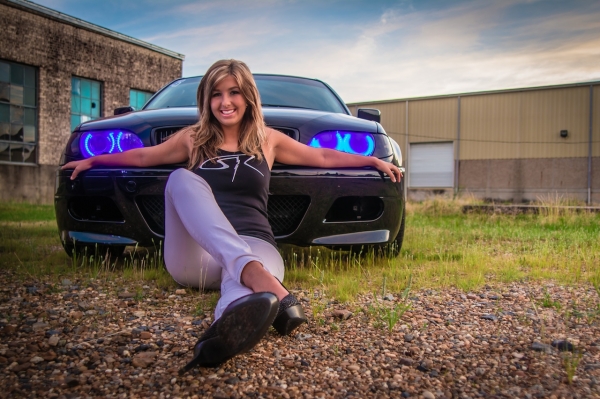 Allison Hoffmann with her BMW 325i_9