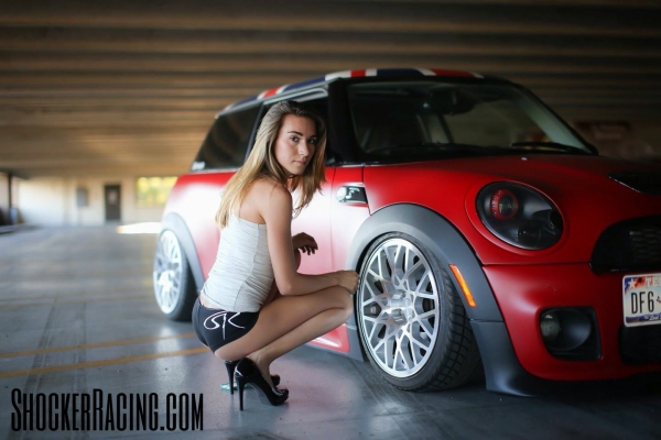 Jamie Salley with her Mini Cooper S_6