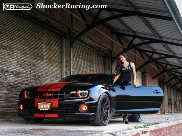Kristen Benavides with her Survivor Camaro SS for ShockerRacingGirls_1