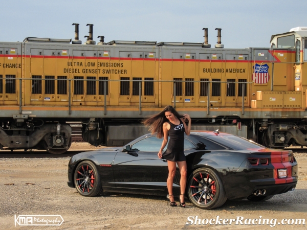 Kristen Benavides with her Survivor Camaro SS for ShockerRacingGirls_10
