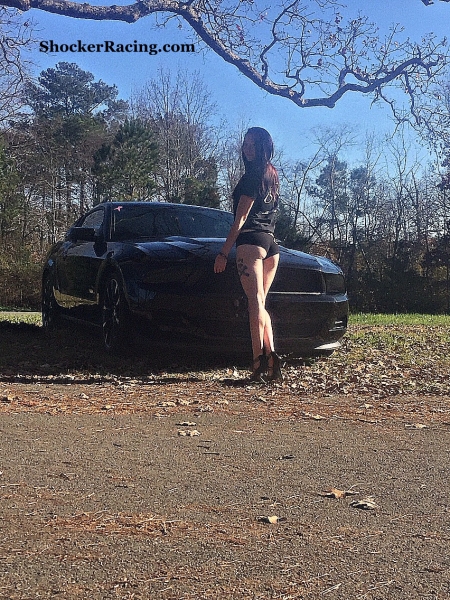 Harley Kirby with a pair of Mustangs for ShockerRacingGirls_3