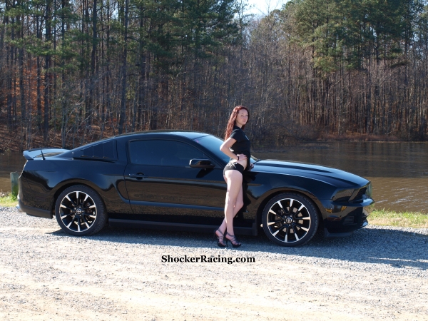 Harley Kirby with a pair of Mustangs for ShockerRacingGirls_6