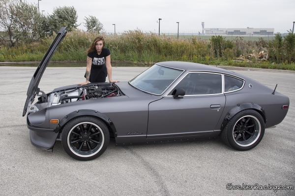 Chloe Harris with a 1976 Datsun 280Z_10