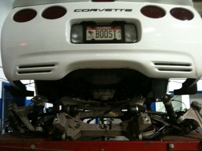 98 Vette Rear End Removed