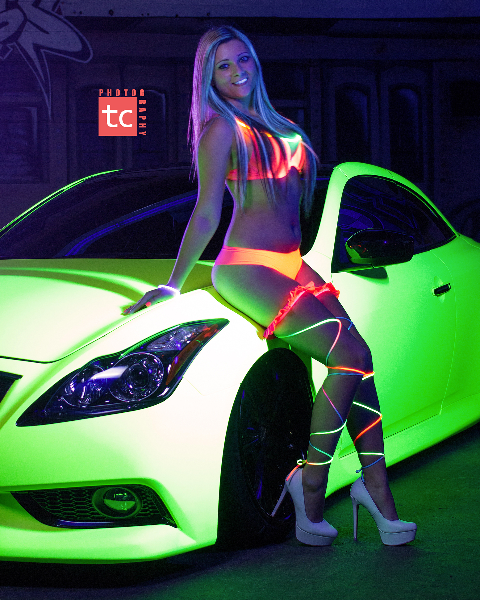 Hi-Liter Yellow Wrapped Infiniti G37 by 631 Coatings