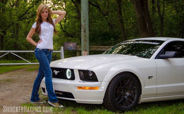 Katie Mizera with her 2006 Ford Mustang GT