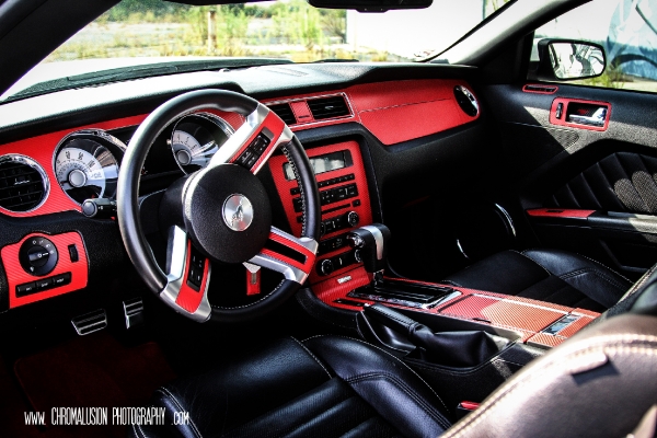 Elizabeth Marcum with her Mustang - Photos by Chromalusion Photography