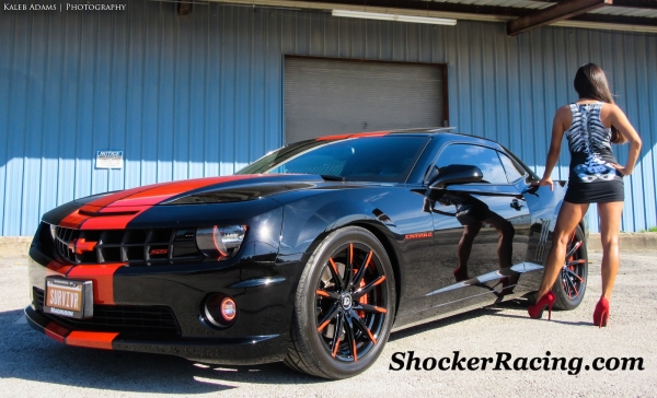 Kristen Benavides with her Survivor Camaro SS for ShockerRacingGirls_2