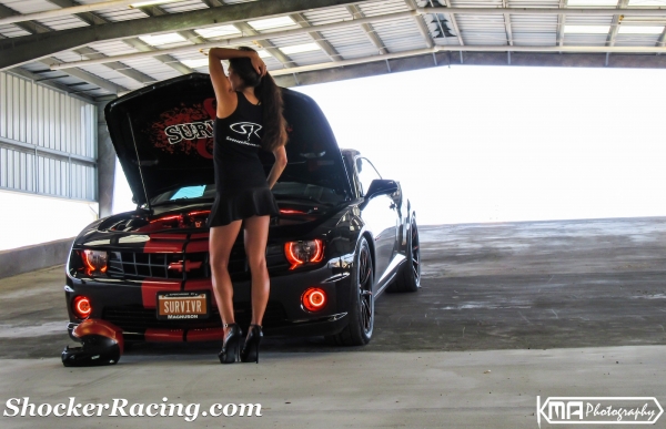 Kristen Benavides with her Survivor Camaro SS for ShockerRacingGirls_5