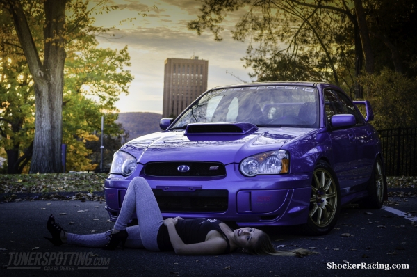 Morgan Kitzmiller with a Subaru WRX STI photos by Corey Deres_2