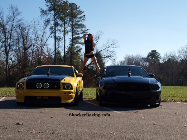 Harley Kirby with a pair of Mustangs for ShockerRacingGirls_5