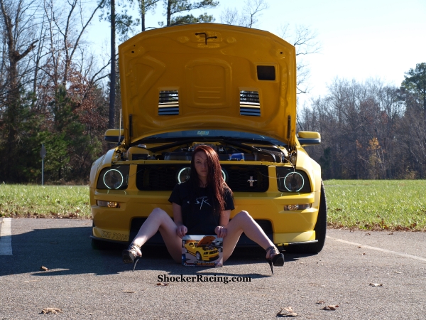 Harley Kirby with a pair of Mustangs for ShockerRacingGirls_8