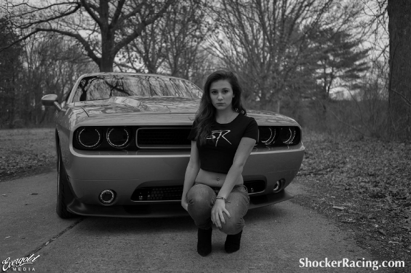 Alyssa Pallant with the LS Addicts Twin Turbo Dodge Challenger