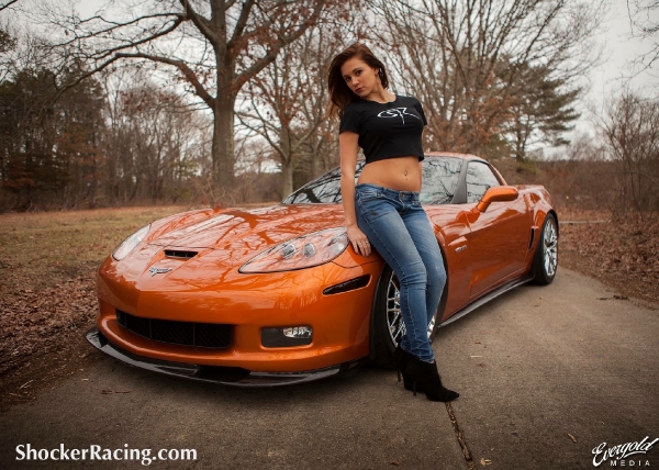 Alyssa Pallant with a GTR, Challenger and a C6 Z06 by Evergold Media_9