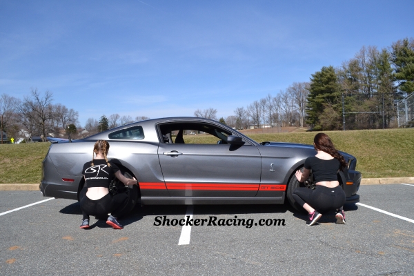 Sam Potter with her 2014 Shelby GT500 for ShockerRacingGirls