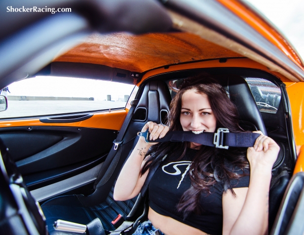 Bex Russ with a Lotus Exige