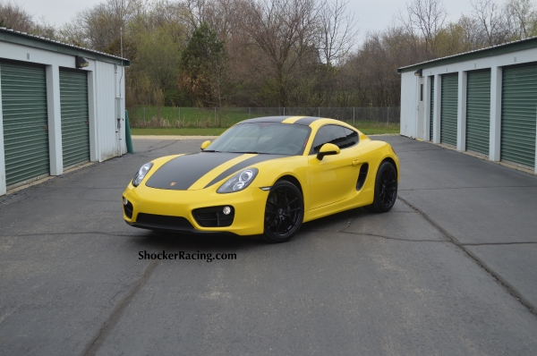 Racing Yellow Porsche Cayman 981 with O.Z. Leggera HLT's_2