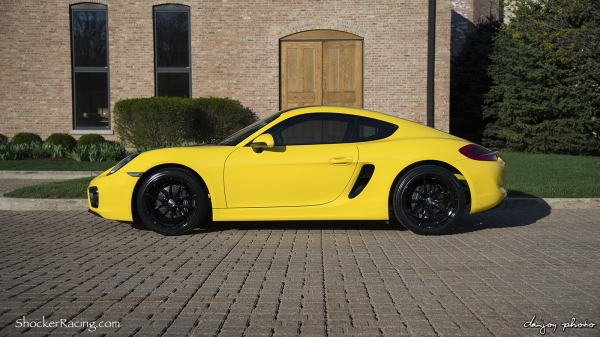 Racing Yellow Porsche Cayman 981 with O.Z. Leggera HLT's_3