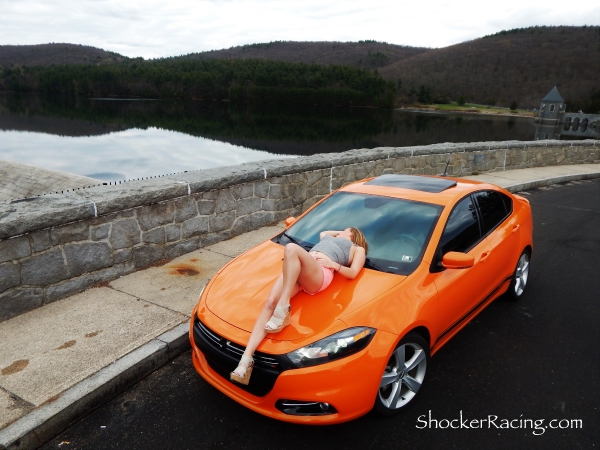 Morgan Kitzmiller with her Dodge Dart for ShockerRacingGirls_1