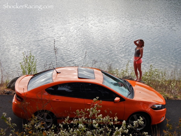 Morgan Kitzmiller with her Dodge Dart for ShockerRacingGirls_3