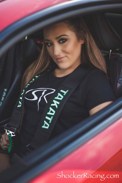 Sammy Marie aka ThatBoostedChick with her Scion FR-S