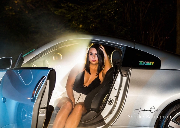 Sammie Jackson with a 350Z for ShockerRacingGirls