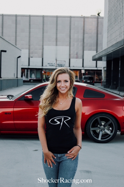 Merihazel Walters for ShockerRacingGirls with her Mustang