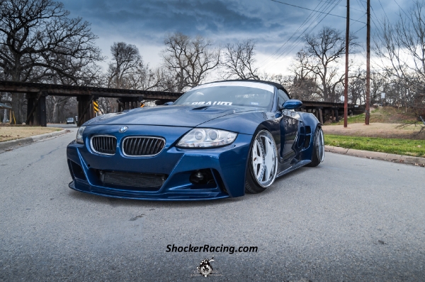 Stanced BMW Z4 Deep Dish Wheels