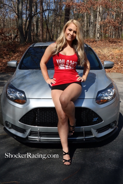 Kaitlyn Macdonald for ShockerRacingGirls with her Focus ST