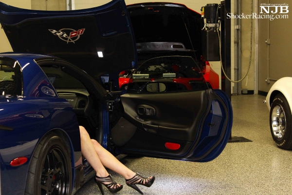 Brenda Lezon with a C5Z06 for ShockerRacingGirls