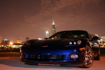 LeMans Blue C6 HDR Chicago skyline shots