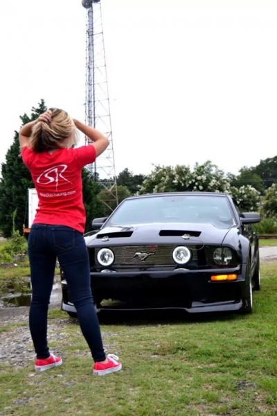 Taylor Sloan with her Mustang GT Convertible_2