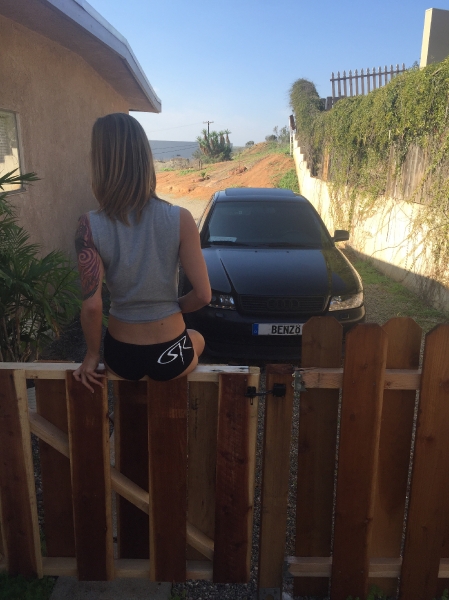 Zelanna Sessions with her 1999 Audi A4_8