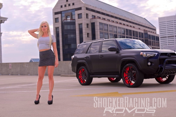 Lisa Simpson aka Mrs Rovos Wheels with her Toyota 4Runner