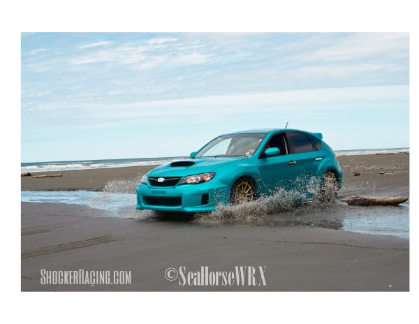 Amanda Dragonstone with her 2014 Subaru WRX Hatch