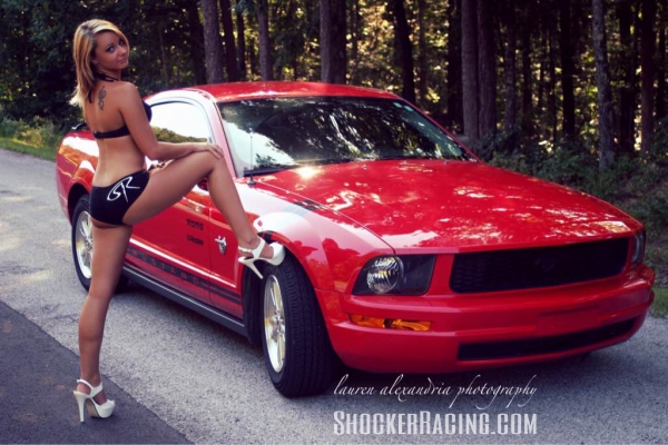Kassie Harner with a Mustang - Photo by Lauren Tubbs