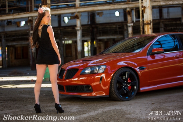 Krysten Brents with her G8 GT and Mustang 5.0_8