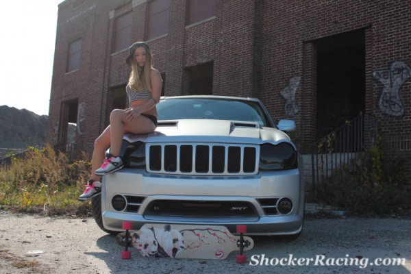 Natasha Tyrrell with her Jeep SRT8_3