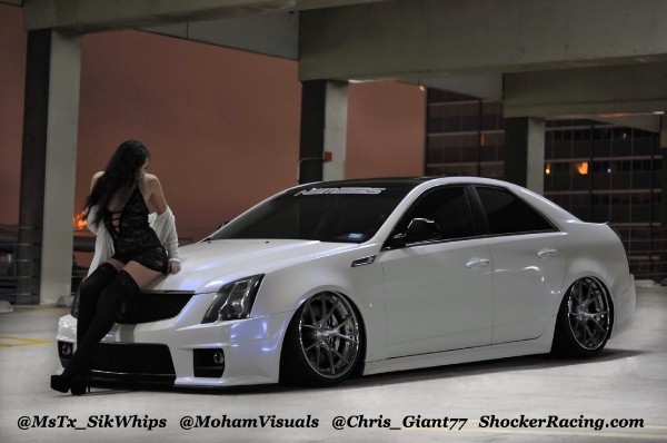 Ashley Cunninham with a Cadillac CTS-V photos by @MohamVisuals_1