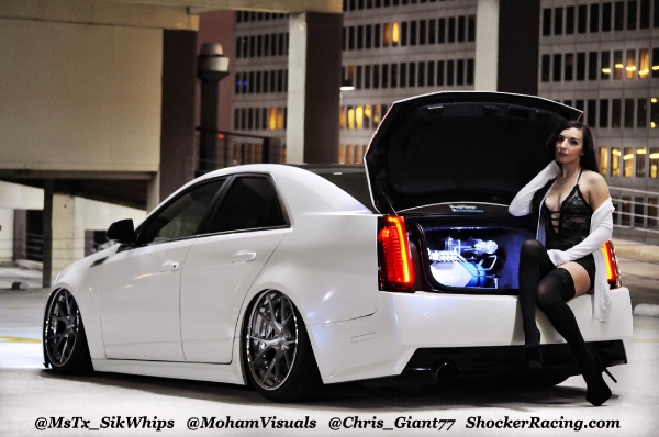 Ashley Cunninham with a Cadillac CTS-V photos by @MohamVisuals_2