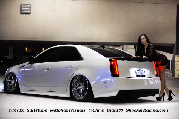 Ashley Cunninham with a Cadillac CTS-V photos by @MohamVisuals_5