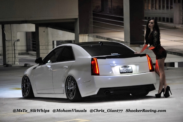 Ashley Cunninham with a Cadillac CTS-V photos by @MohamVisuals_8