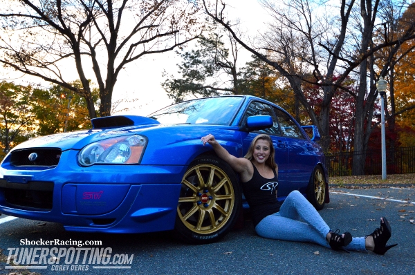 Morgan Kitzmiller with a Subaru WRX STI photo by Tunerspotting