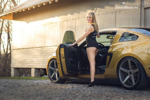Morgan Kitzmiller photoshoot with Isaac Reber's Mustang_4