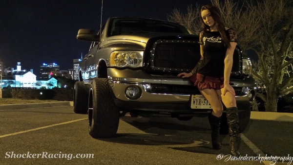 Harley Danielle with Jamie Derush's Ram 2500