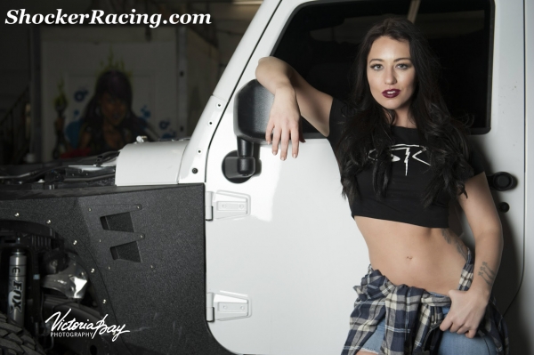 Bex Russ for ShockerRacingGirls with a Rat Rod and a Jeep Wrangler_2