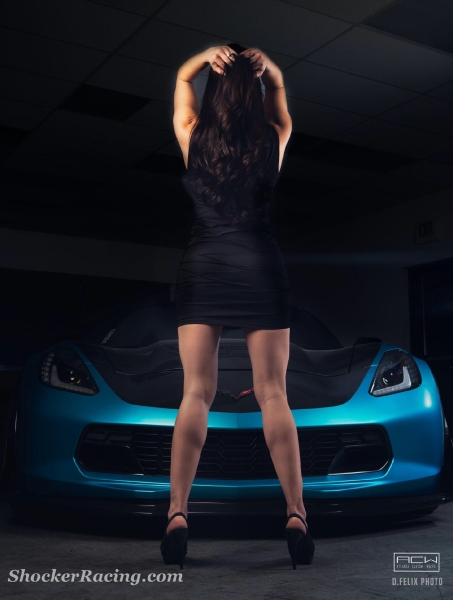 Mrs. Atlanta Custom Wraps - Danielle Norton with the C7 Z06