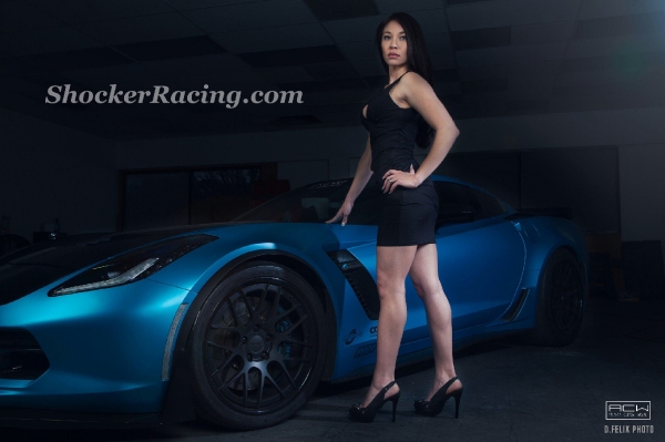 Mrs. Atlanta Custom Wraps - Danielle Norton with the C7 Z06